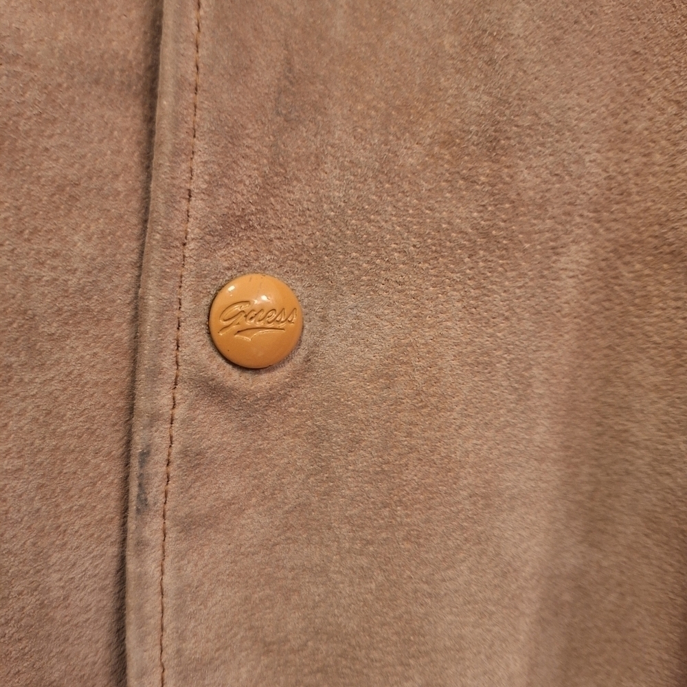 Guess Vintage Suede Native Jacket Size Medium - Picture 8 of 10